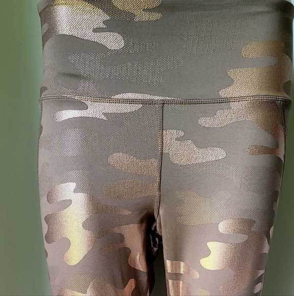 Sommer Ray Rose Gold Metallic Camo Leggings - Picture 3 of 9